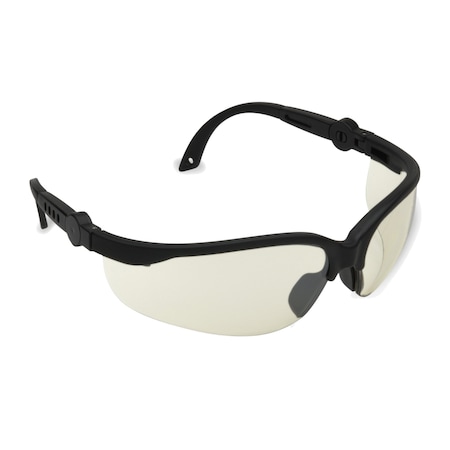Safety Glasses, Indoor/Outdoor, Black, PR MPN:EFB50S