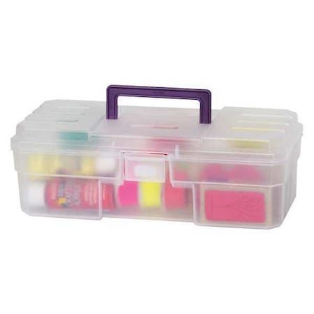 Craft Supply Box, 6 x 12 x 4, Clear MPN:09912CLPUR