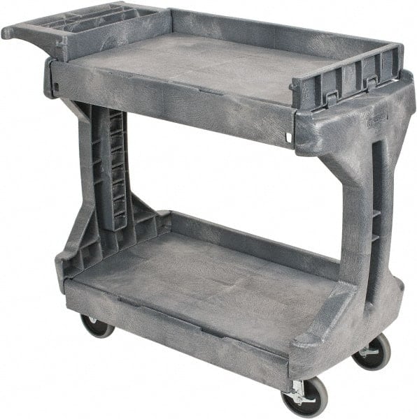 Standard Utility Cart: Plastic, Gray MPN:30930GRAY