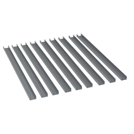 Bin Rail Accessory Kit, Gray, Steel MPN:30906