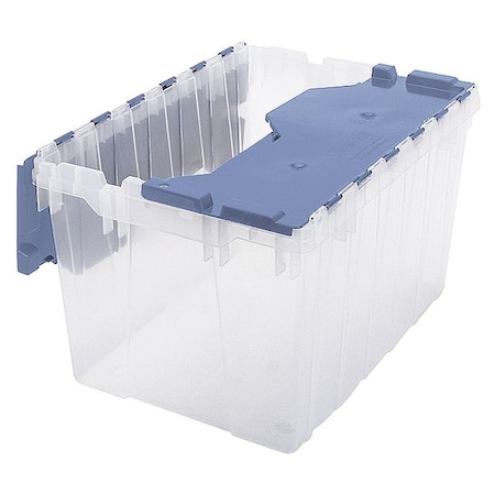 Attached Lid Tote, Plastic, 15