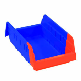 Akro-Mils Indicator® 36462BLUE Two Tone Double Hopper Shelf Bin - 6-3/4