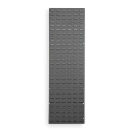 Steel Louvered Panel, 5/16 in D x 61 in H x 18 in W, Gray MPN:30118