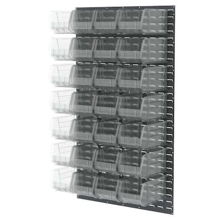 Steel Louvered Panel, 8 3/4 in D x 61 in H x 36 in W, Gray MPN:30161240SC