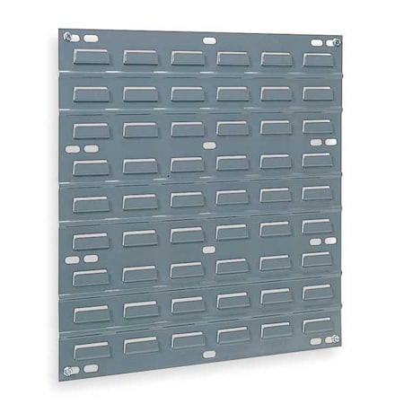 Steel Louvered Panel, 5/16 in D x 20 in H x 18 in W, Gray MPN:30618