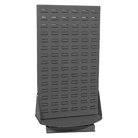 Steel Louvered Bench Rack, 18 in D x 32 in H x 16 in W, Gray MPN:98318GY