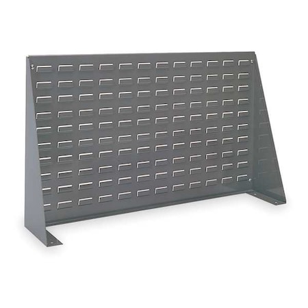 Steel Louvered Bench Rack, 8 in D x 20 in H x 36 in W, Gray MPN:98636