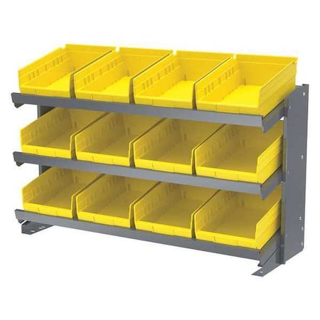 Steel Bench Pick Rack, Yellow MPN:APRBENCH150