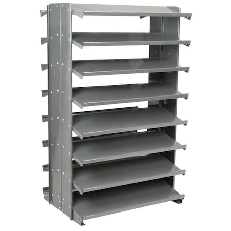 Steel Pick Rack, 24 in D x 60 in H x 36 in W, 16 Shelves, Gray MPN:APRD