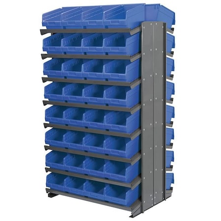 Steel Pick Rack, 36 in W x 60 in H x 24 in D, 16 Shelves, Gray MPN:APRD080B