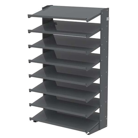 Steel Single-Sided Pick Rack, 36 in W x 60 in H x 18 in D, 8 Shelves, Gray MPN:APRS18