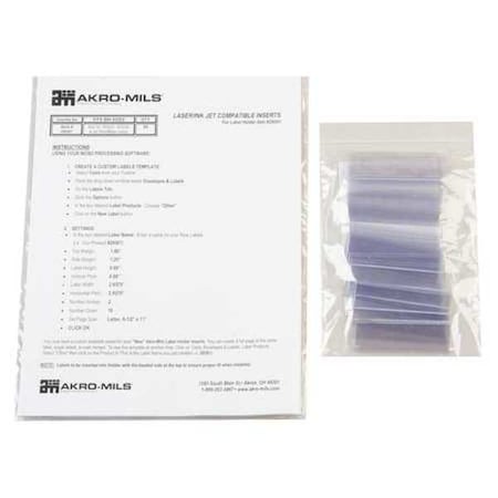 Card Stock Holder, 1 x 3 In., PK25 MPN:29301