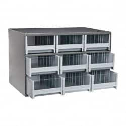 9 Drawer, Small Parts Modular Steel Frame Storage Cabinet MPN:19909