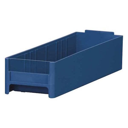 Shelf Storage Bin, Industrial Grade Polymer, Blue, 2.0625 in H, 3-3/16 in W, 10.5625 in L MPN:20320BLU