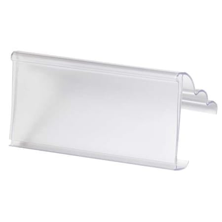 Clear Plastic Label Holder, 3 in L, 1 29/64 in W MPN:29306