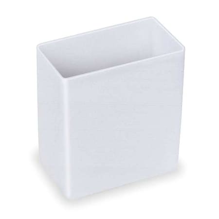 Small Clear Plastic Bin Cups, Smooth, 2 in L x 3-1/4 in W x 3 in H MPN:30101