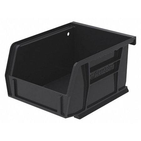 Hang & Stack Storage Bin, Plastic, Black, 3 in H, 4 1/8 in W, 5 3/8 in L MPN:30210BLACK