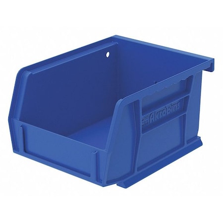 Hang & Stack Storage Bin, Plastic, Blue, 3 in H, 4 1/8 in W, 5 3/8 in L MPN:30210BLUE