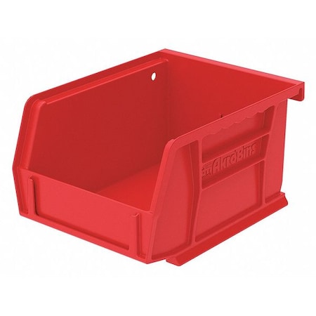Hang & Stack Storage Bin, Plastic, Red, 3 in H, 4 1/8 in W, 5 3/8 in L MPN:30210RED