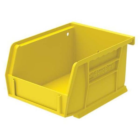 Hang & Stack Storage Bin, Plastic, Yellow, 3 in H, 4 1/8 in W, 5 3/8 in L MPN:30210YELLO