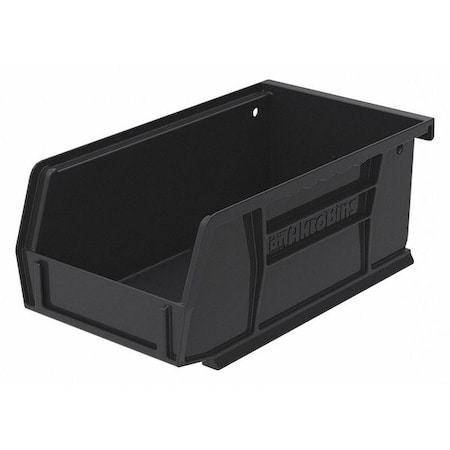 Hang & Stack Storage Bin, Plastic, Black, 3 in H, 4 1/8 in W, 7 3/8 in L MPN:30220BLACK
