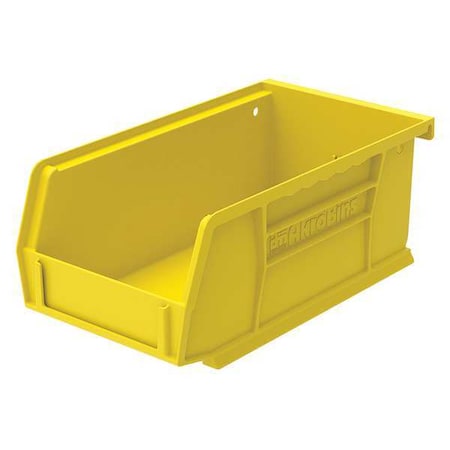 Hang & Stack Storage Bin, Plastic, Yellow, 3 in H, 4 1/8 in W, 7 3/8 in L MPN:30220YELLO