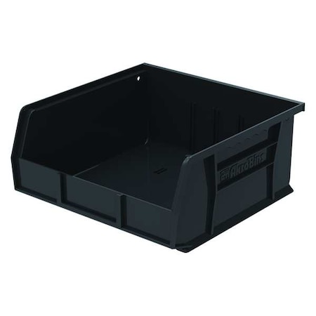 Hang & Stack Storage Bin, Plastic, Black, 5 in H, 11 in W, 10 7/8 in L MPN:30235BLACK