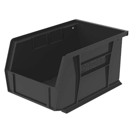 Hang & Stack Storage Bin, Plastic, Black, 5 in H, 6 in W, 9 1/4 in L MPN:30237BLACK