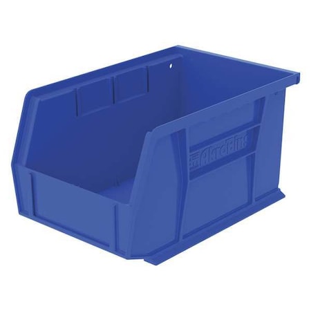 Hang & Stack Storage Bin, Plastic, Blue, 5 in H, 6 in W, 9 1/4 in L MPN:30237BLUE