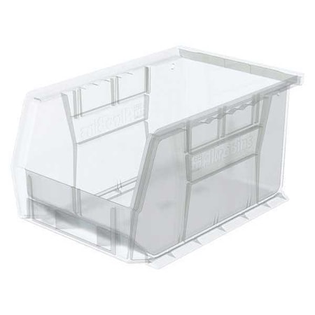 Hang & Stack Storage Bin, Plastic, Clear, 5 in H, 6 in W, 9 1/4 in L MPN:30237SCLAR