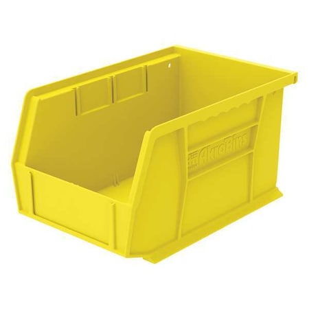 Hang & Stack Storage Bin, Plastic, Yellow, 5 in H, 6 in W, 9 1/4 in L MPN:30237YELLO
