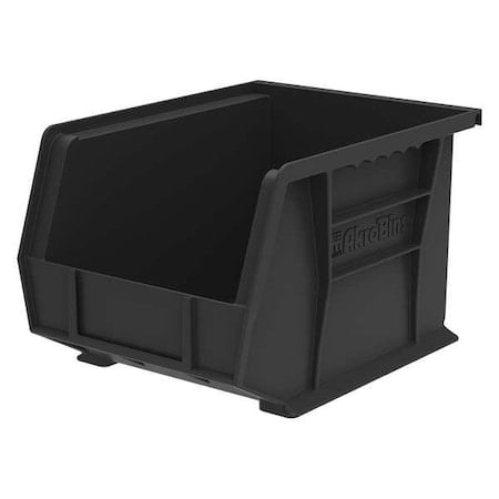 Hang & Stack Storage Bin, Plastic, Black, 7 in H, 8 1/4 in W, 10 3/4 in L MPN:30239BLACK