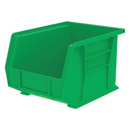 Hang & Stack Storage Bin, Plastic, Green, 7 in H, 8 1/4 in W, 10 3/4 in L MPN:30239GREEN