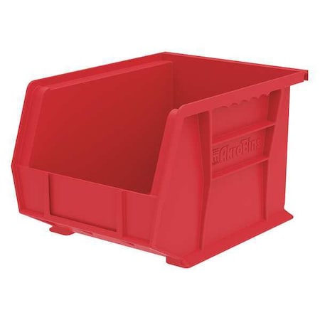 Hang & Stack Storage Bin, Plastic, Red, 7 in H, 8 1/4 in W, 10 3/4 in L MPN:30239RED