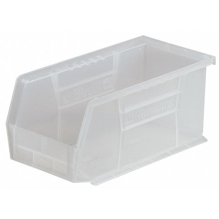Hang & Stack Storage Bin, Plastic, Clear, 10 in H, 11 in W, 18 in L MPN:30260SCLAR