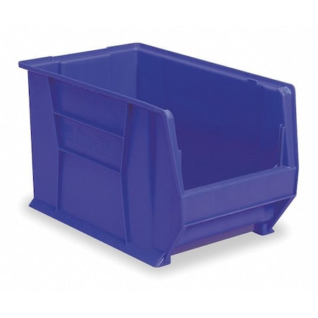 Storage Bin, Plastic, Blue, 6 in H, 12 3/8 in W, 20 in L MPN:30280BLUE