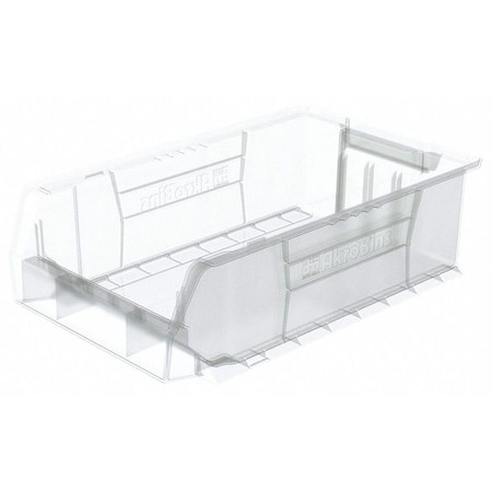 Storage Bin, Plastic, Clear, 6 in H, 12 3/8 in W, 20 in L MPN:30280SCLAR