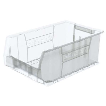 Storage Bin, Plastic, Clear, 8 in H, 12 3/8 in W, 20 in L MPN:30281SCLAR