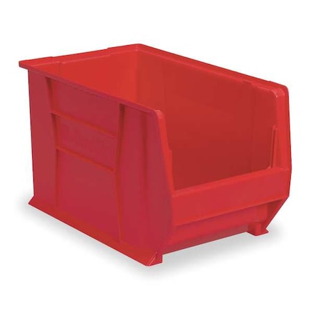 Storage Bin, Plastic, Red, 12 in H, 12 3/8 in W, 20 in L MPN:30282RED
