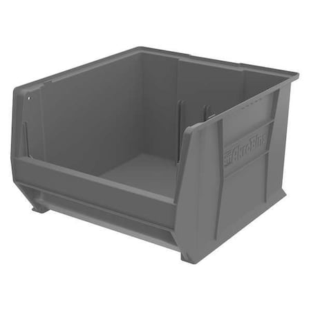 Storage Bin, Plastic, Gray, 12 in H, 18 3/8 in W, 20 in L MPN:30283GREY