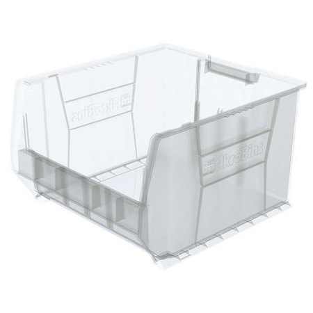 Storage Bin, Plastic, Clear, 12 in H, 18 3/8 in W, 20 in L MPN:30283SCLAR