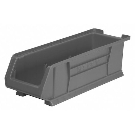 Storage Bin, Plastic, Gray, 7 in H, 8 1/4 in W, 23 7/8 in L MPN:30284GREY