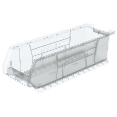 Storage Bin, Plastic, Clear, 7 in H, 8 1/4 in W, 23 7/8 in L MPN:30284SCLAR