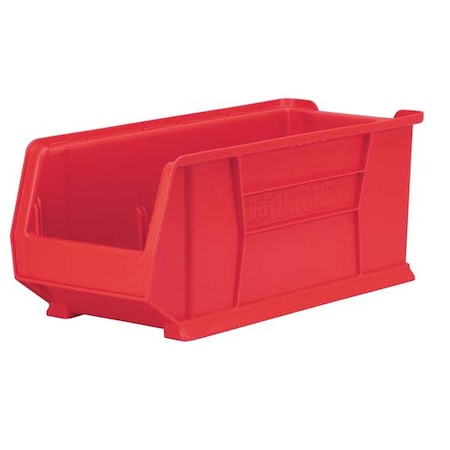 Storage Bin, Plastic, Red, 7 in H, 11 in W, 23 7/8 in L MPN:30286RED