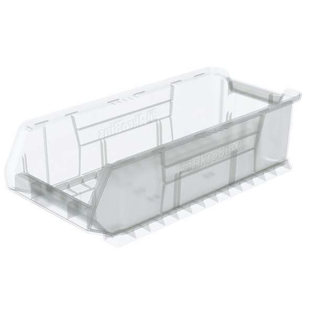 Storage Bin, Plastic, Clear, 7 in H, 11 in W, 23 7/8 in L MPN:30286SCLAR