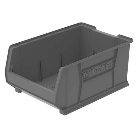 Storage Bin, Plastic, Gray, 11 in H, 16 1/2 in W, 23 7/8 in L MPN:30288GREY