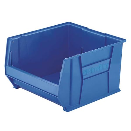 Storage Bin, Plastic, Blue, 12 in H, 18 1/4 in W, 23 7/8 in L MPN:30289BLUE