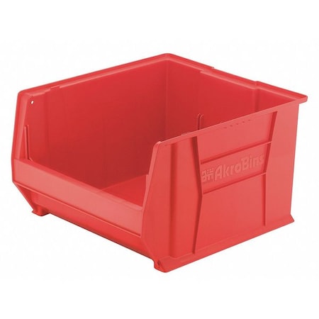 Storage Bin, Plastic, Red, 12 in H, 18 1/4 in W, 23 7/8 in L MPN:30289RED