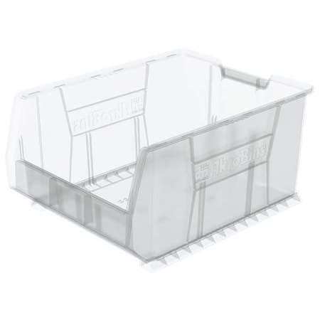 Storage Bin, Plastic, Clear, 12 in H, 18 1/4 in W, 23 7/8 in L MPN:30289SCLAR