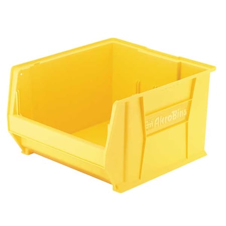 Storage Bin, Plastic, Yellow, 12 in H, 18 1/4 in W, 23 7/8 in L MPN:30289YELLO